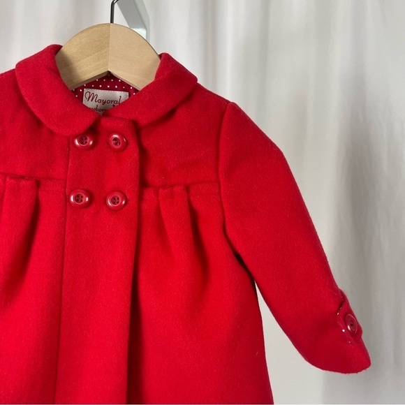 NEW Mayoral Newborn 2-4 Months PeaCoat Retro Formal Winter Holiday - Picture 9 of 9